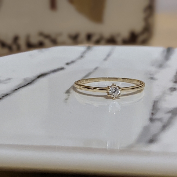 Golden Ring Classic Size 8 S925 - Picture 2 of 7